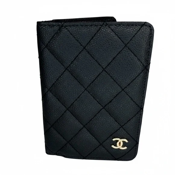 Luxe Quilted “fashion” Passport Holder with Gold Accent - Picture 2 of 9